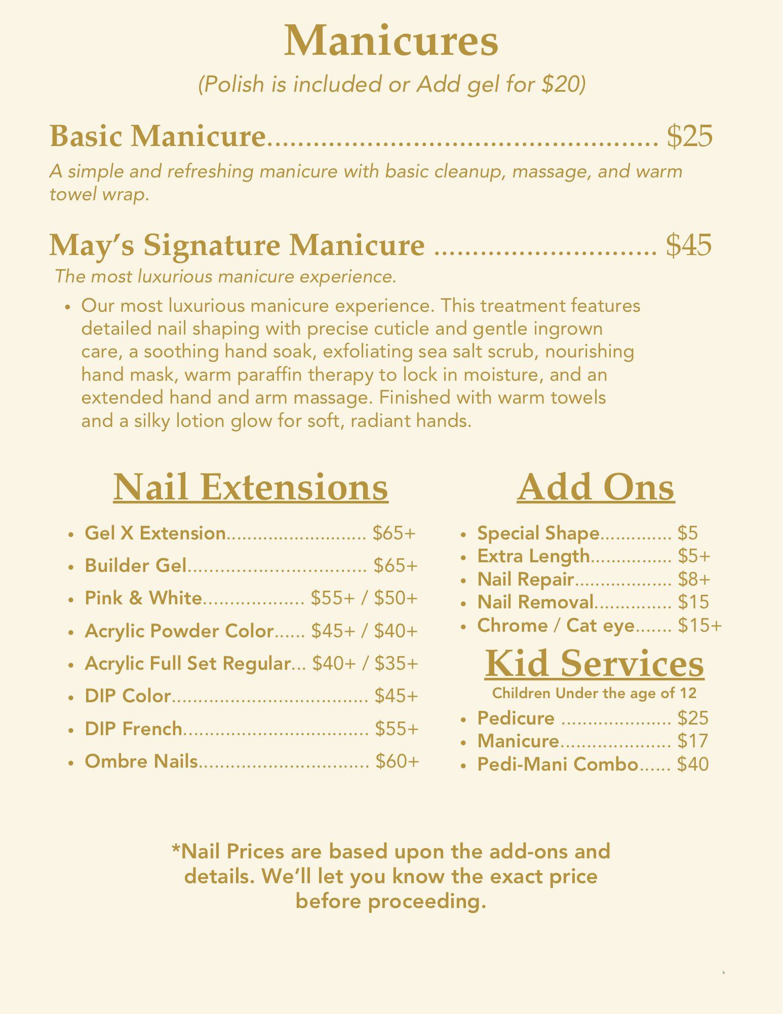 mint green modern spa salon menu 10