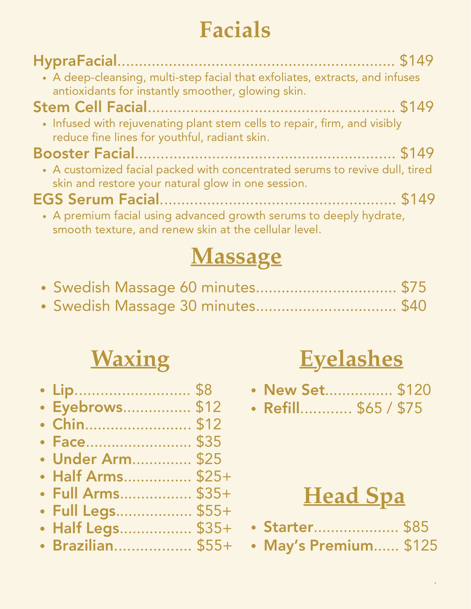 mint green modern spa salon menu 12